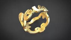 Love ring  3D print model