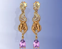 Magerit Versailles Earrings 3D print model