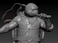 Michealangelo from TMNT 3D print model