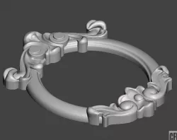 Mirror frame - 3d model for CNC 3D print model