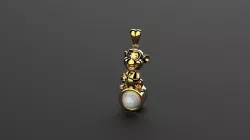 monkey necklace 3D print model