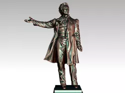 Monument to Alexander Pushkin St Petersburg  Arts Square 3D print model