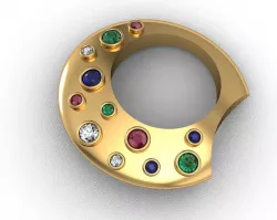 moon ring  3D print model