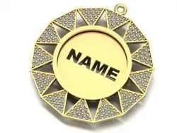name to be written frame necklace 3D print model