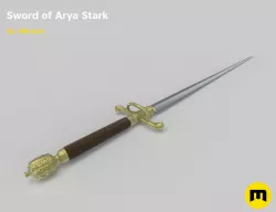 Needle Arya sword 3D print model