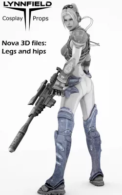 Nova legs from Starcraft HOTS 3D cosplay model 3D print model