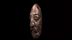 old face sculpter  keychain  3D print model