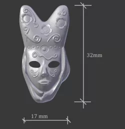  Pendant Mask 3D print model