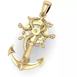 pendant octopus with a steering wheel    3D print model