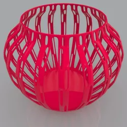 Perforated Vase Geometric Shape 3D Print Model 3D print model
