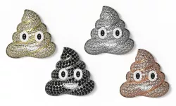 Pile of Poo Emoji pendant necklace charm 3d printable stl 3dm 3D print model