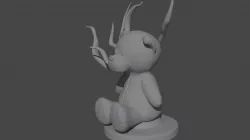Possessed teddy bear 3D print model