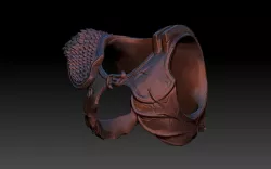 predator 2 inspired chest armour 3D print model