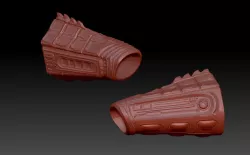 predator 2 inspired wrist gauntlets 3D print model