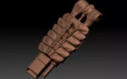 predator 2 shoulder cannon plasma caster 3D print model