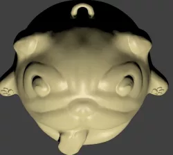 Pug Pendant 3D print model