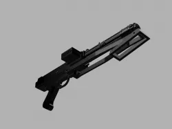 Realistic Star Wars DC-15s Side Arm Blaster 3D print model