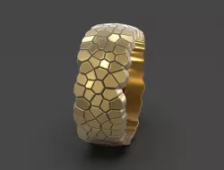 Ring geometric shape voronoi 3D print model