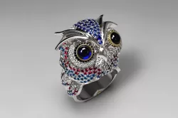Ring Owl 3D print 3D print model