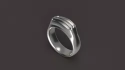 Ripple Ring 3D print model