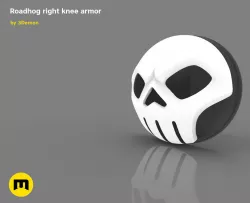 Roadhog right knee armor 3D print model