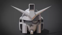 RX-178 Gundam Mk-II Head 3D print model