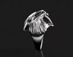 Sabertooth Tiger Ring 3D print model