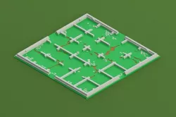 Santorini Board Game Board 3D print model