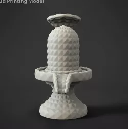 Shivling lord shiva ling Polygonal statue for 3d print 3D print model