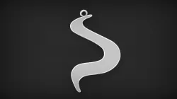 Simple Taurus zodiac pendant 3D print model