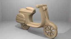 Simple Vespa 3D print model