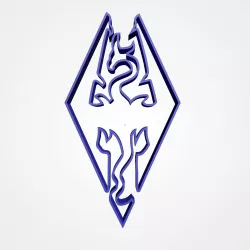 Skyrim Banners Cookie Cutters - Knee Friendly 3D print model