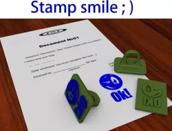 Smile stamp print 3D print model