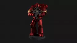 Space Marine Miniature Warhammer 40k 3D print model