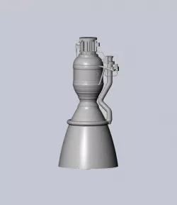 Space-X Merlin 1D Rocket Engine Printable Desk Model 3D print model