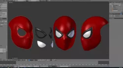 spiderman Normal Faceshell 3D print model