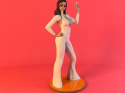 Spy girl 3D print model