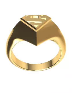 Superman Ring 3D print model