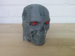 T-800 Terminator Skull for Dual Extrusion