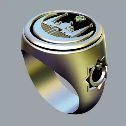 The Big Cathedral Mosque signet ring 3D print model