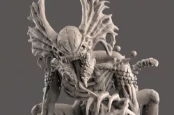 The Hunter - Alien Creature  3D print model