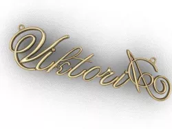 the name Viktoria 3D print model