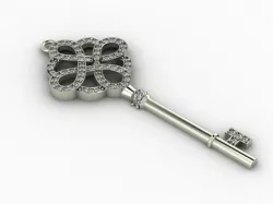 Tiffany key 3D print model