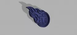 titans drink coaster 3D print model