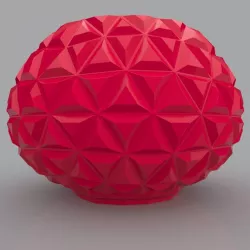 Triangulation Bowl Geometric Shape 3D Print Model 3D print model