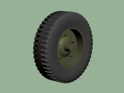 truck wheel printable 3D print model