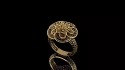 Turkish Flower Ring 3D print model