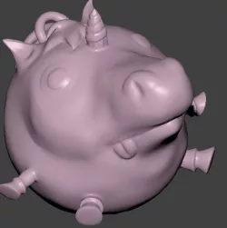 Unicorn Pentant 3D print model