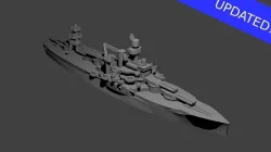 US Wyoming Class Battleship 3D print model
