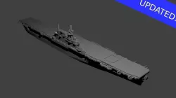 US Yorktown Class Aircraft Carrier 3D print model